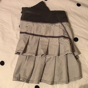 Lululemon Striped Tennis Skirt, Size 8 tall